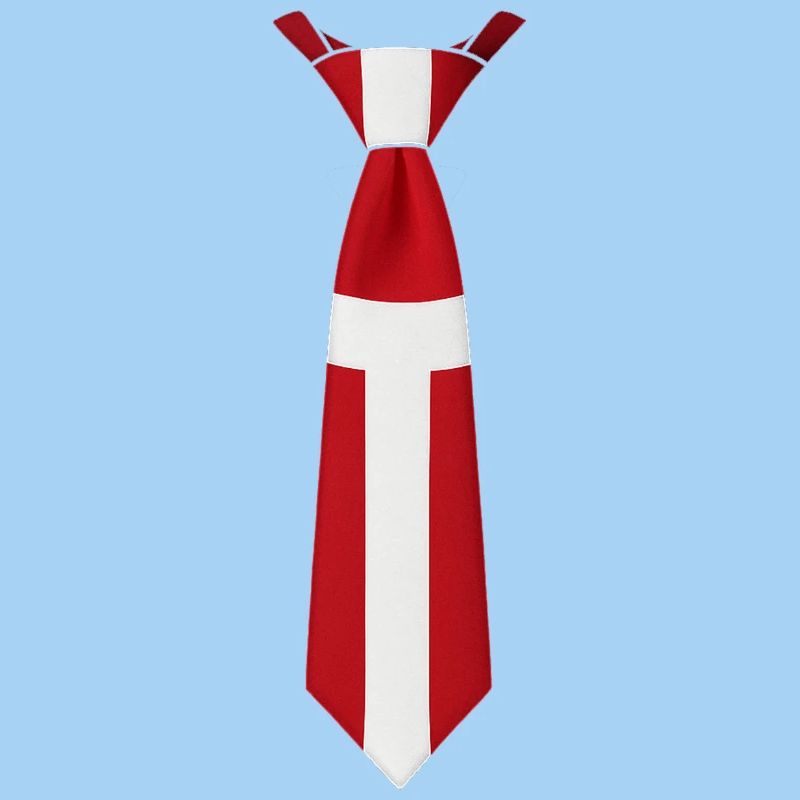 Cravate Danemark – Conception du drapeau
