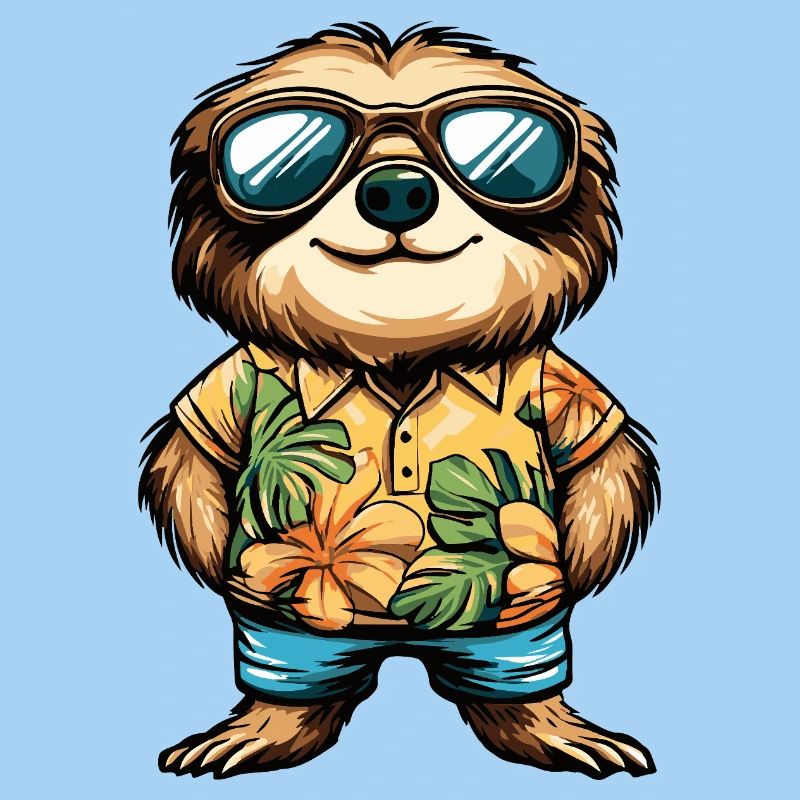 Faultier Cool Sommer