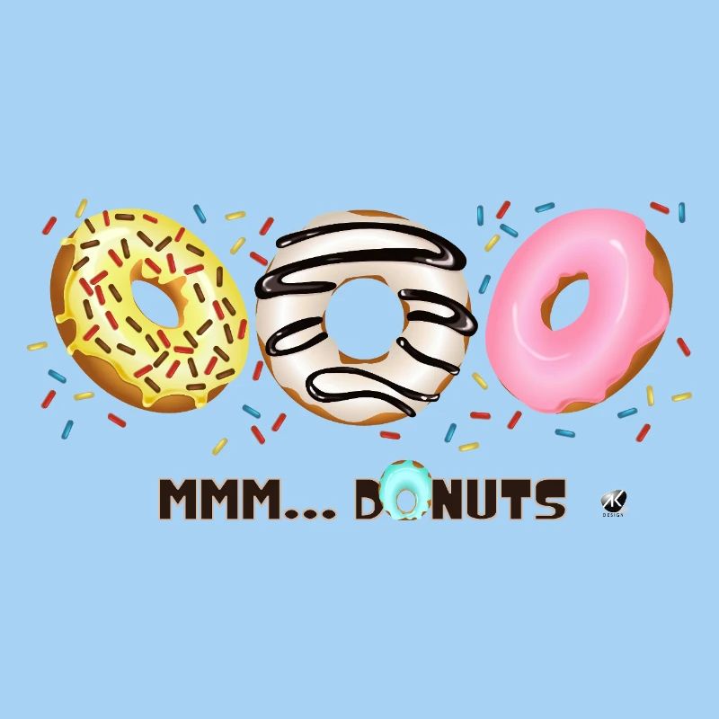 Glasierte Donuts mit Sprinkles Abbildung