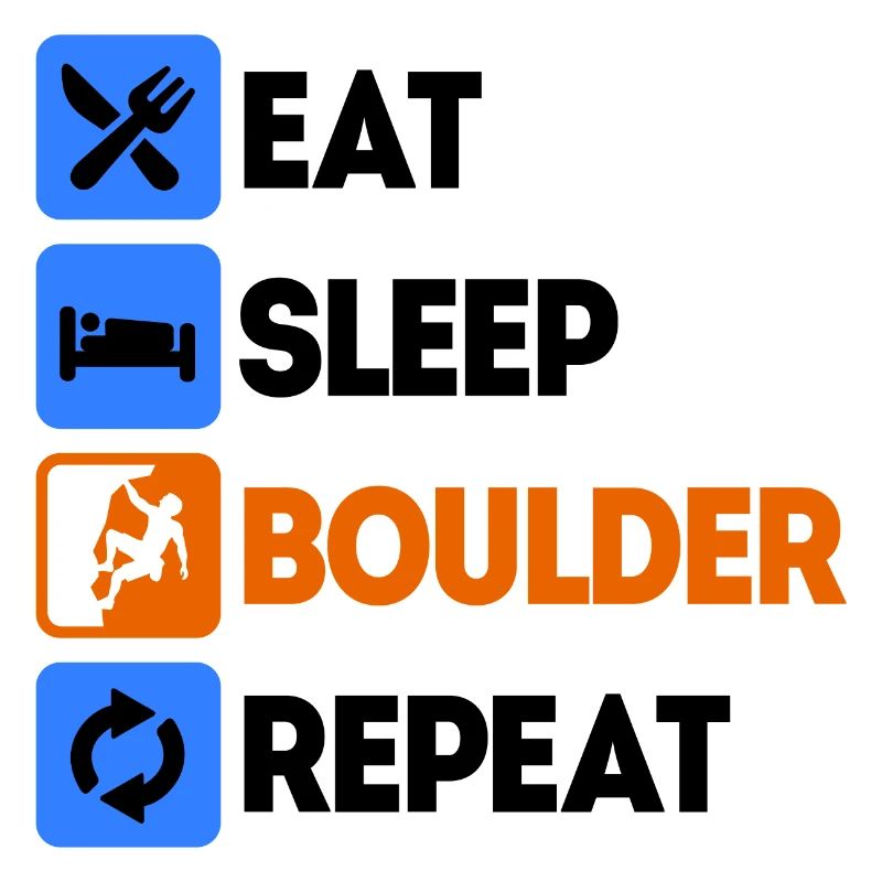 Boulder Bouldern Klettern Ohne Seil Spruch