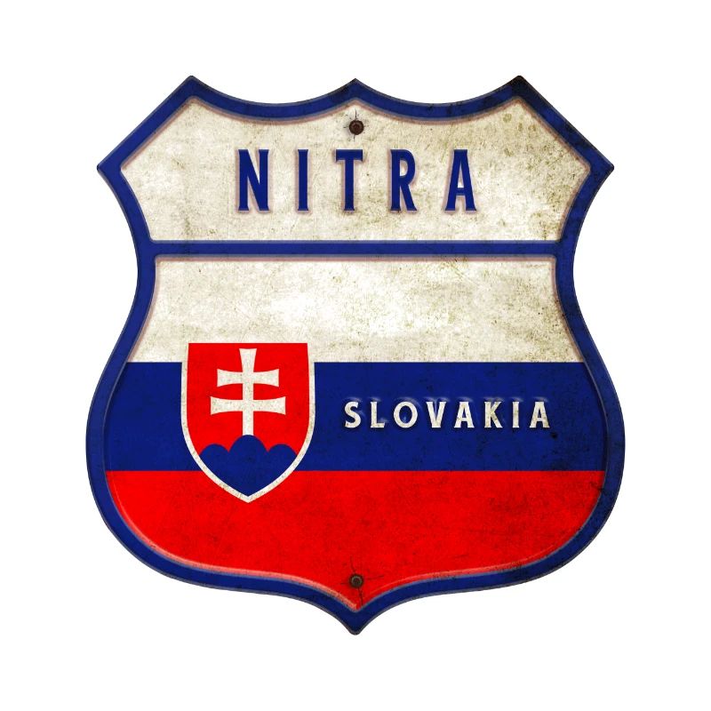 Drapeaux de Nitra Slovaquie
