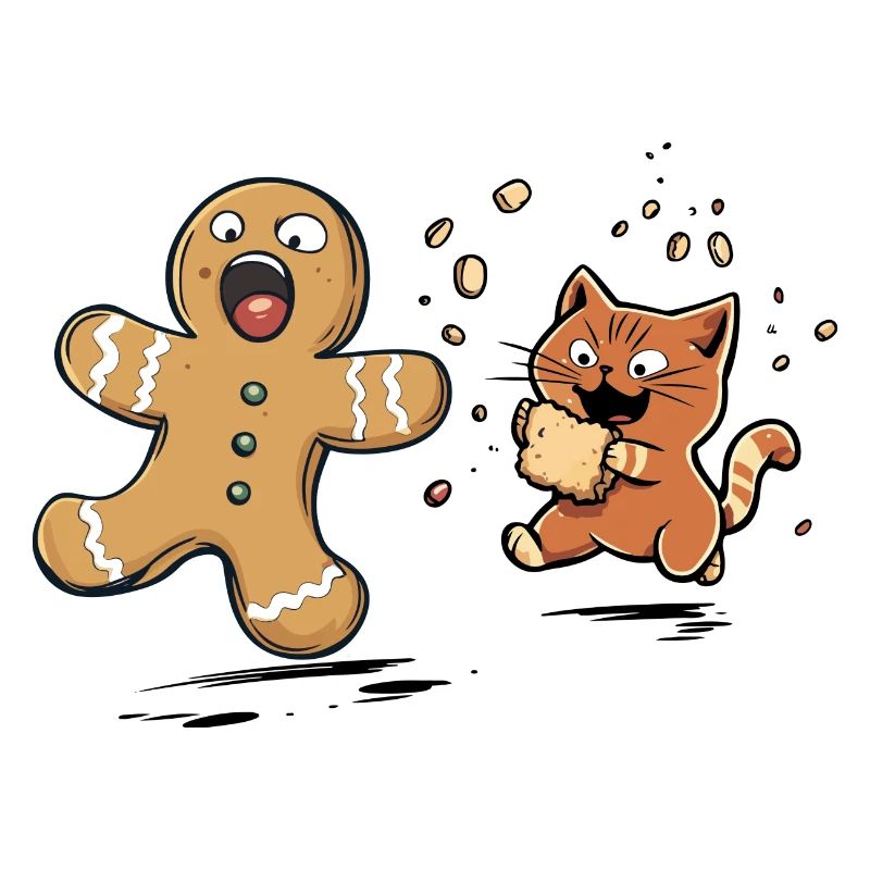 Chat de Noël, Dent sucrée, Amateur de biscuits