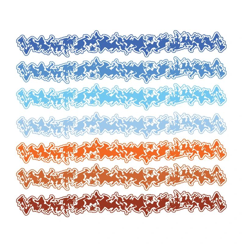 Conception abstraite de lignes dégradées