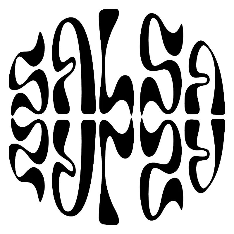 Salsa typographic logo design
