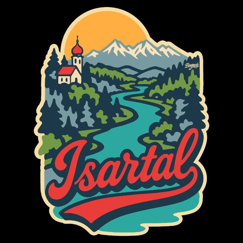 Isar Valley in Upper Bavaria