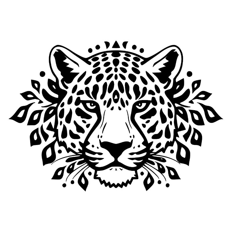 Leopard schwarz schwarzer Leopard 