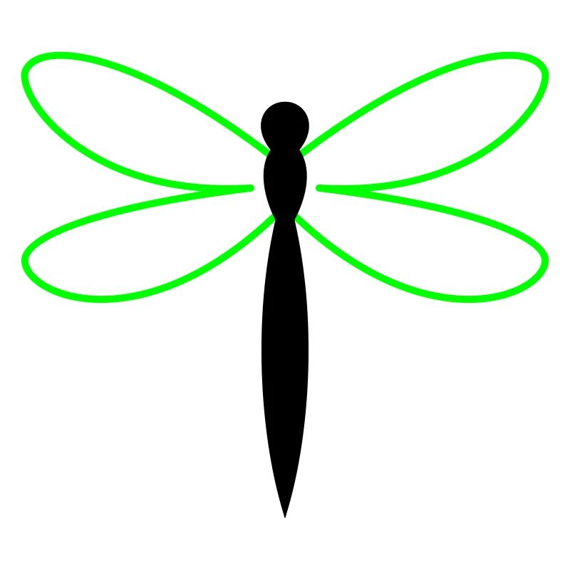 Libelle Silhouette