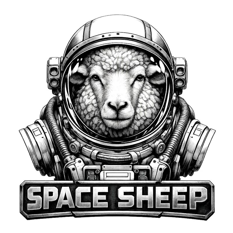 Astronaute mouton de l’espace