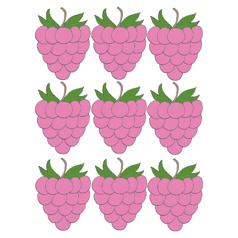 Raspberry Grid Pattern