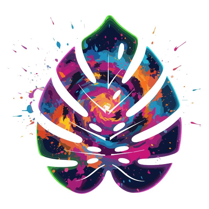Farbexplosion Blattdesign