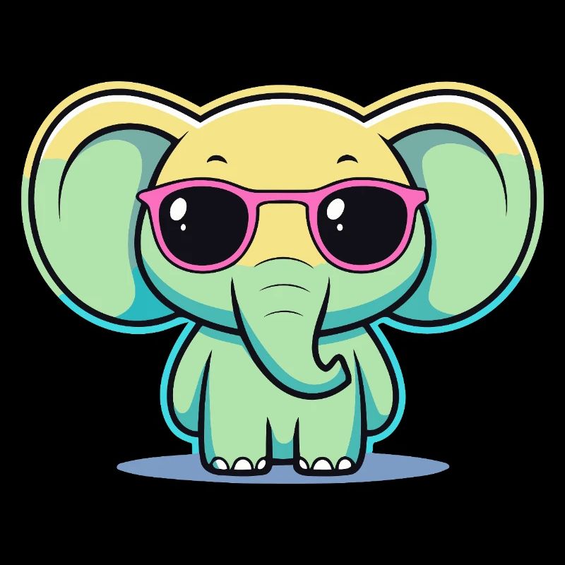 Pastel Elephant Pink Glasses