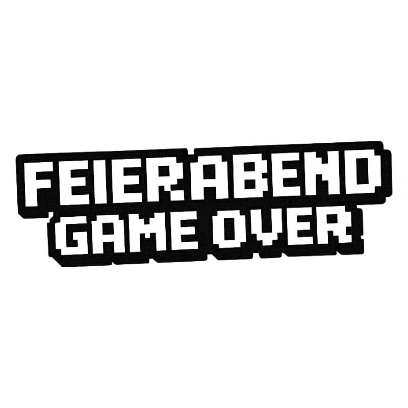 Feierabend Gameover Pixel Style