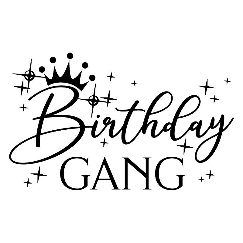 Geburtstag Gang Matching Gruppe Geburtstagsfeier Geschenk