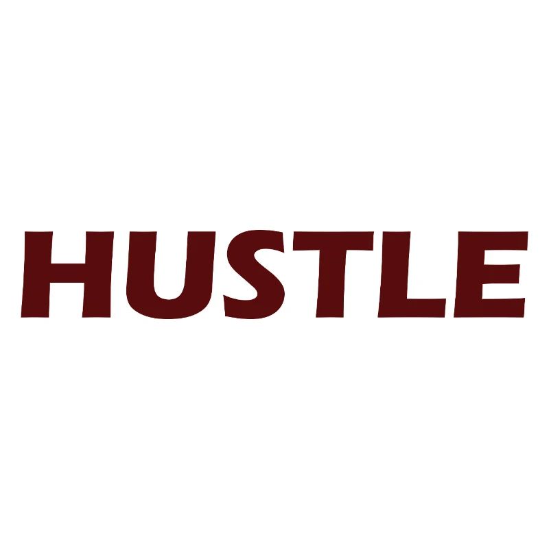 Conception typographique audacieuse Hustle