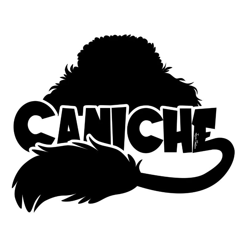 Poodle Silhouette - Schwarz