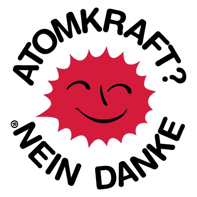 Nuclear power? No thank you! Logo smiling sun