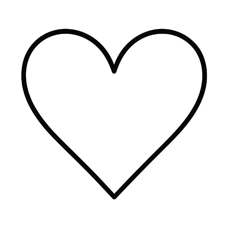 Basic heart black