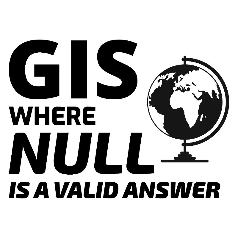 Geospatial Null Wert Kartographie GIS Humor