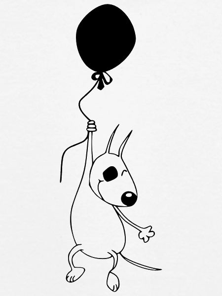 Bully mit Luftballon