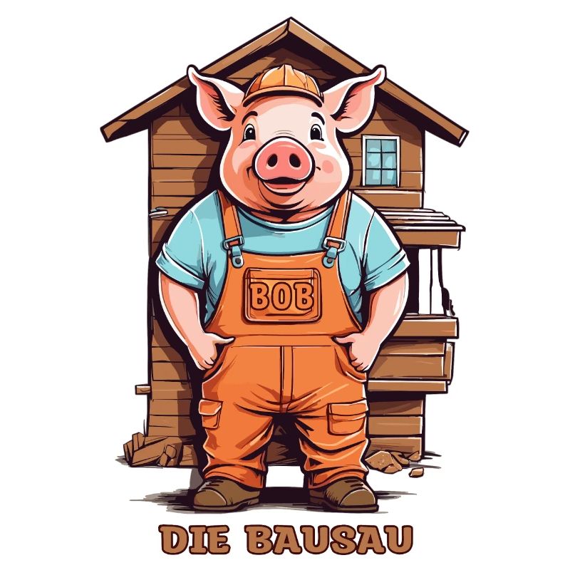 Bob la truie de construction, cochon artisan