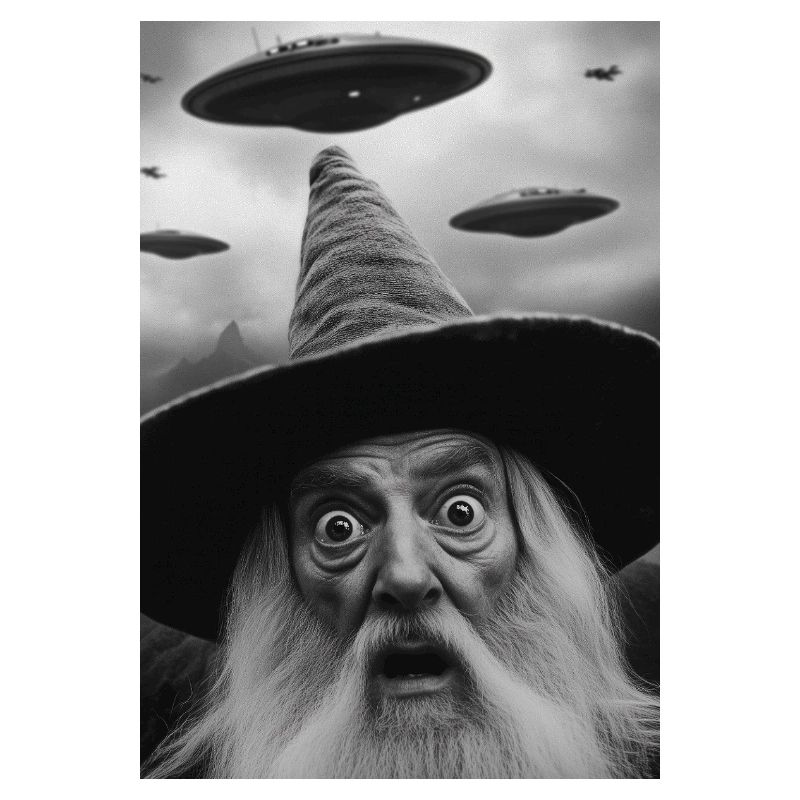 Zauberer mit Ufos
