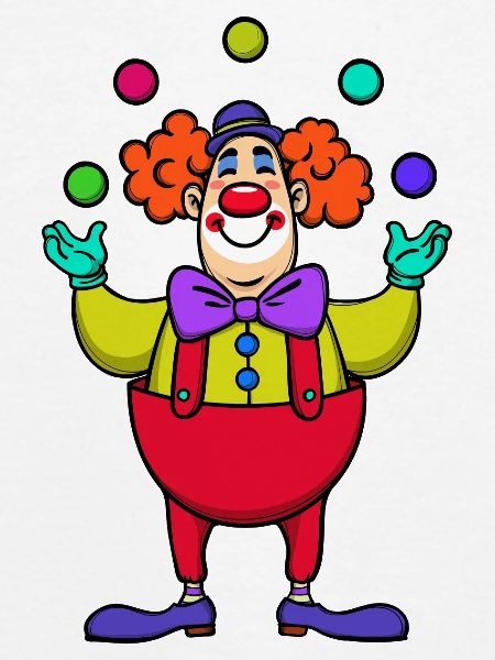 Karneval Fasching Clown