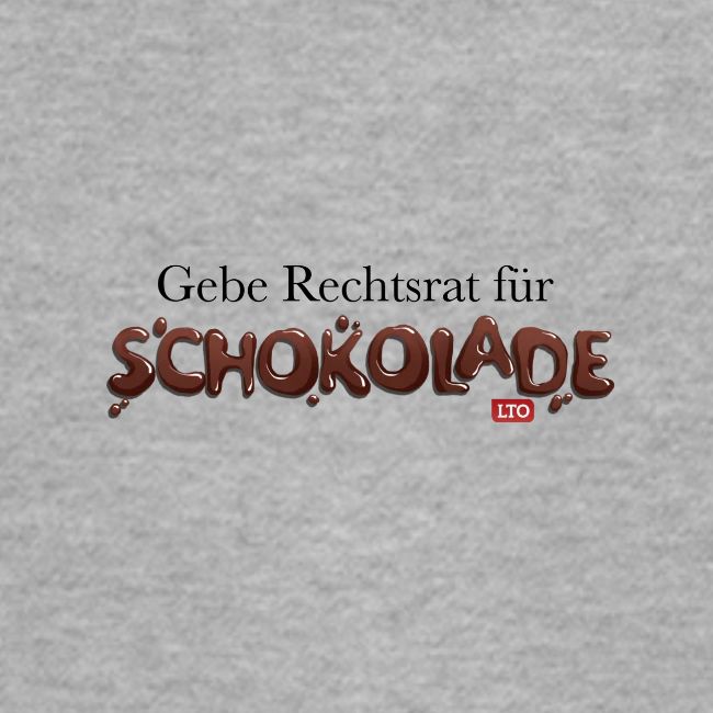 Gebe Rechtsrat für Schokolade