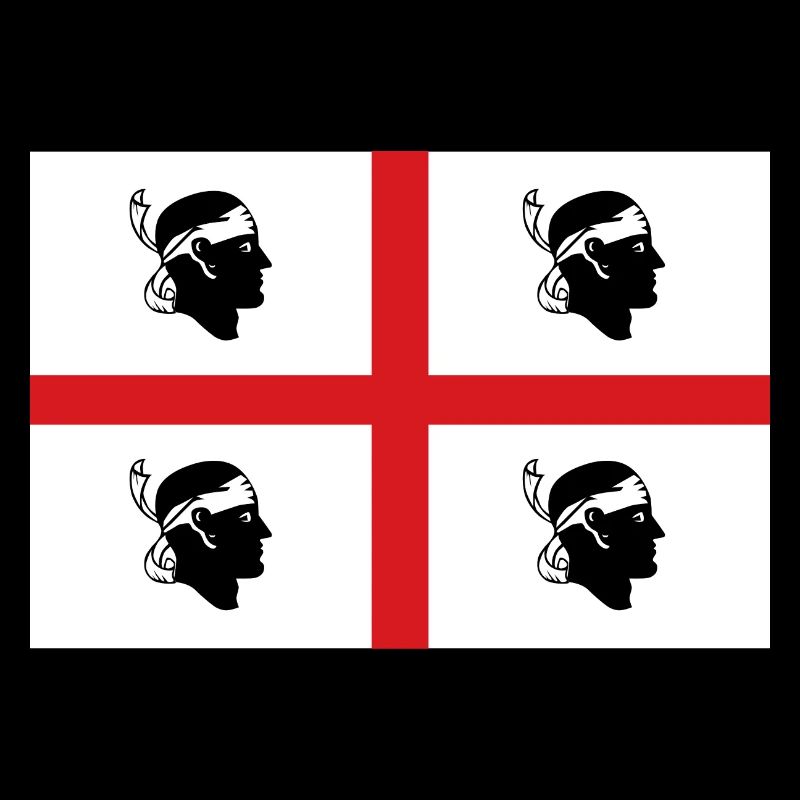 drapeau d’autocollant de Sardaigne autocollant drapeau Sardaigne