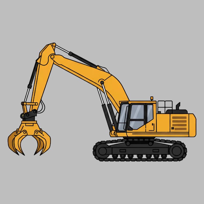 Bagger Baggerfahrer Baustelle 