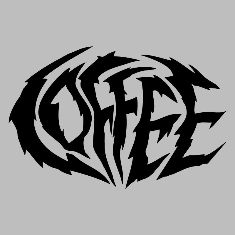 Coffee Coffee Heavy Metal Logo