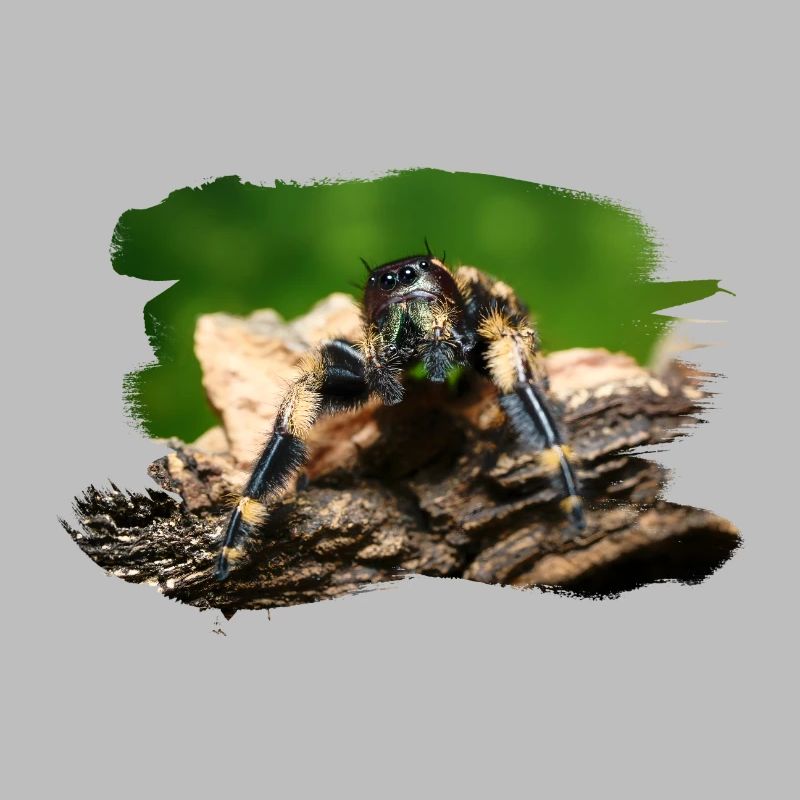 phidippus otiosus jumping spider, spring spinne
