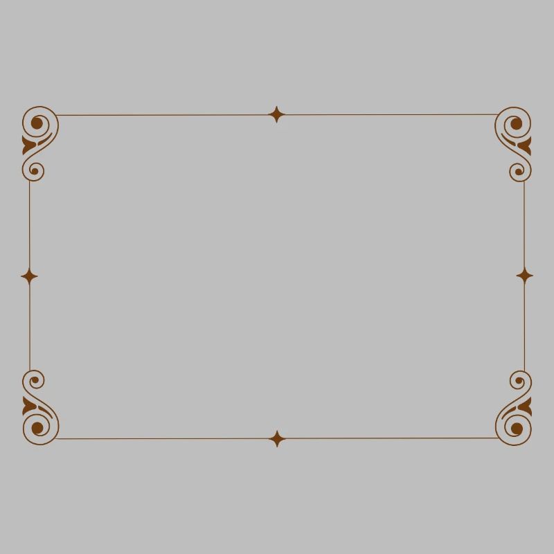 Nostalgia Frame, Square, Ornament