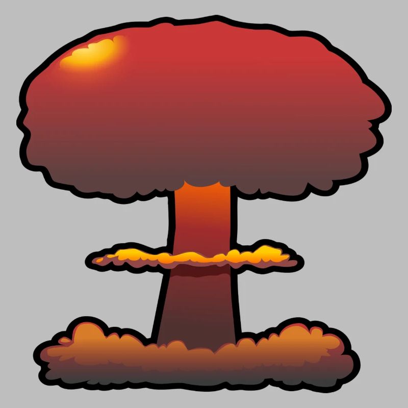 Boom nuage champignon explosion comique
