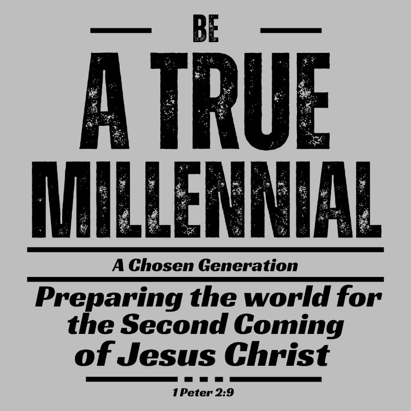 Sei ein wahrer Millennial - Schwarzer Text