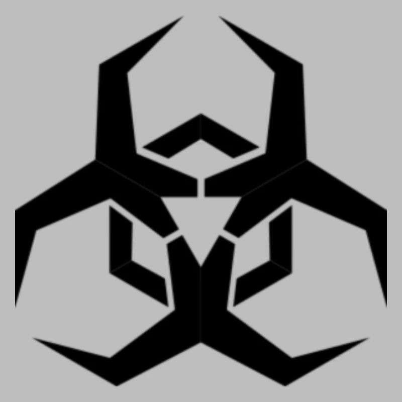 Angular Biohazard Symbol