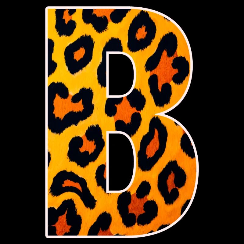 Monogramme LeopardB en look léopard