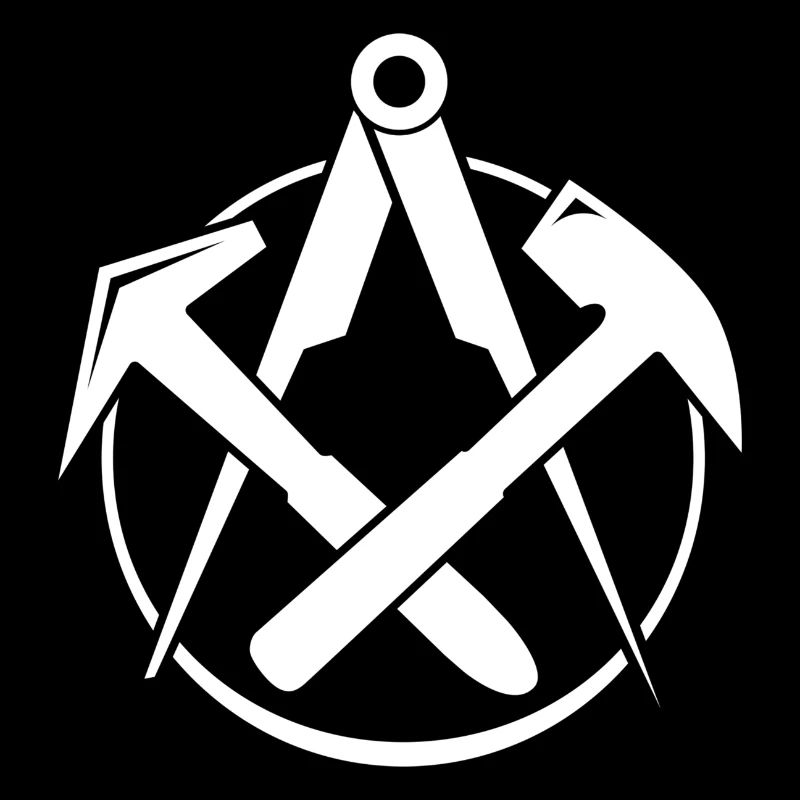 Roofing Logo - White