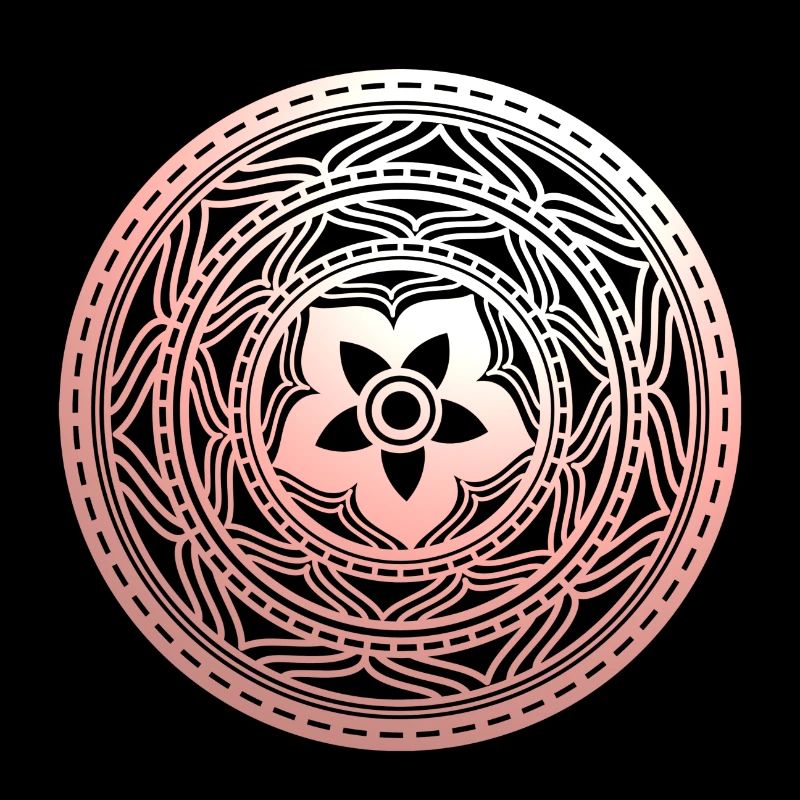 Pastel Floral Mandala Pattern