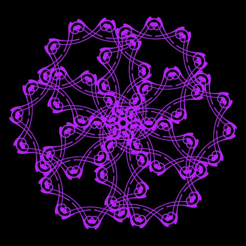 Random patterns circled