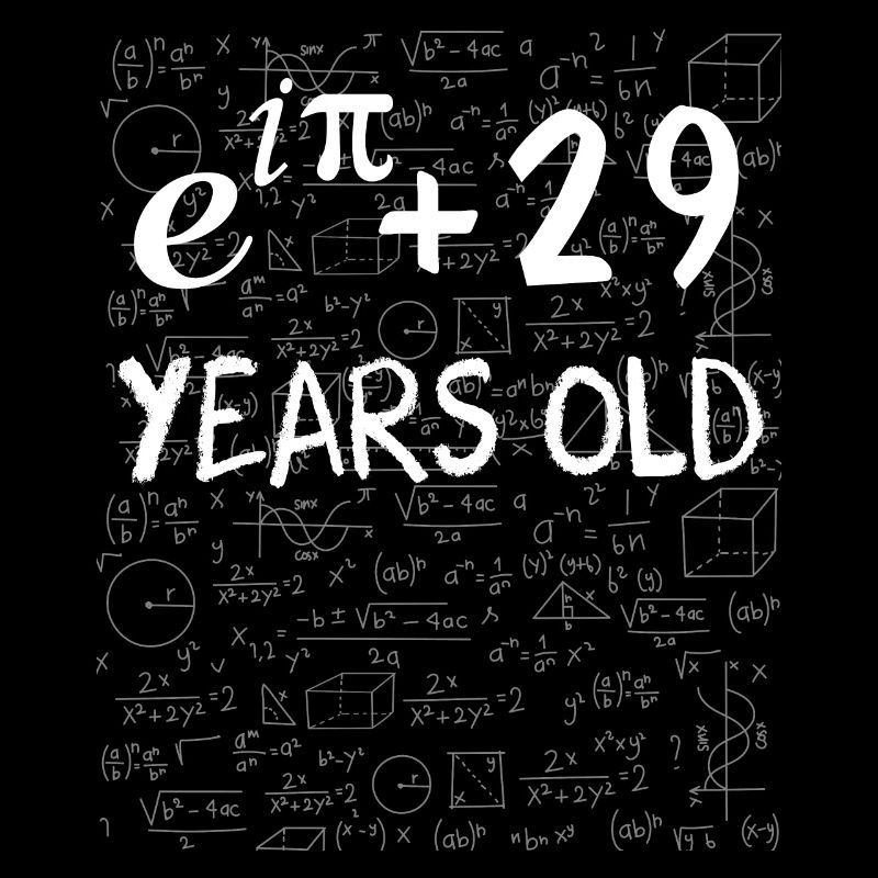 28th birthday 28 years old Euler Identity math