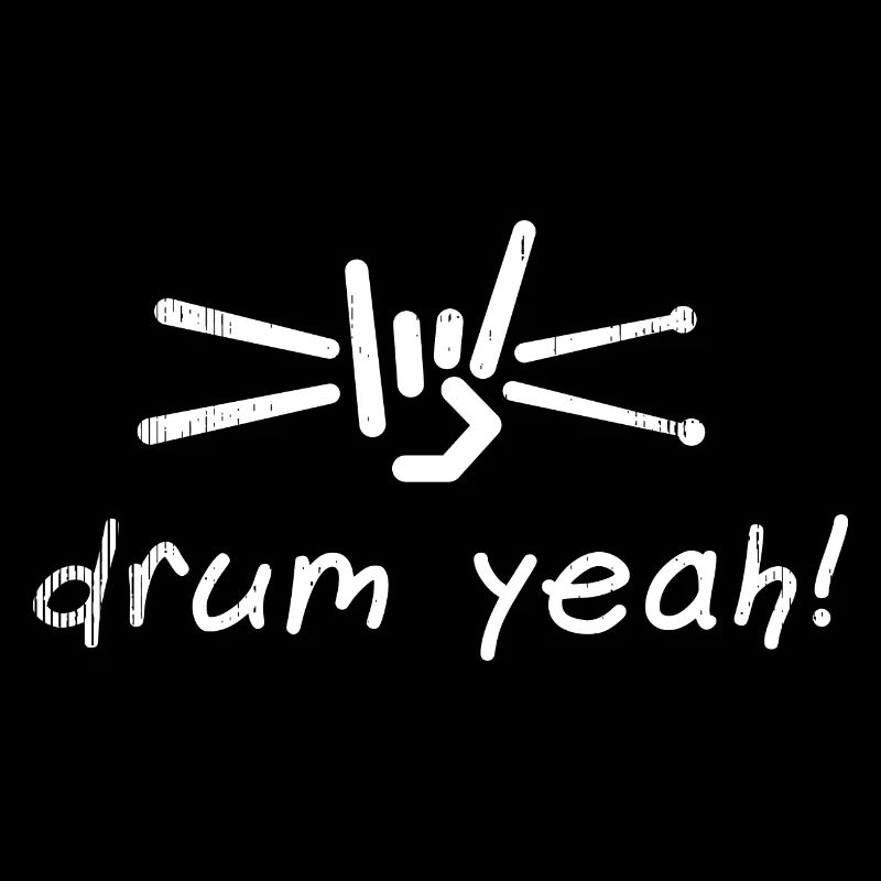 Drum Yeah! Energetic Drum Pattern Illustration