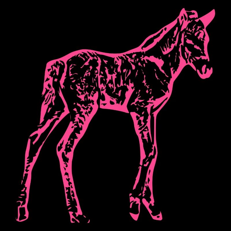 Pferd rosa pink