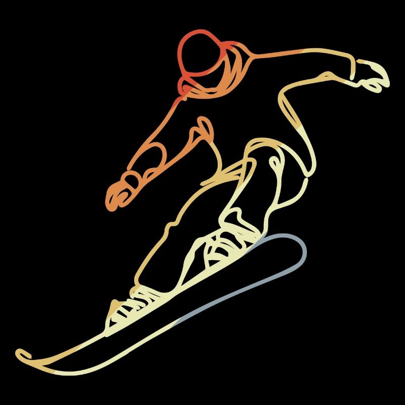 Snowboarder Skizze