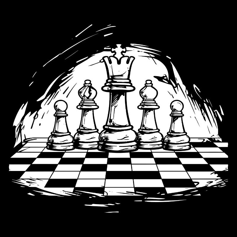 Schach Zeichnung