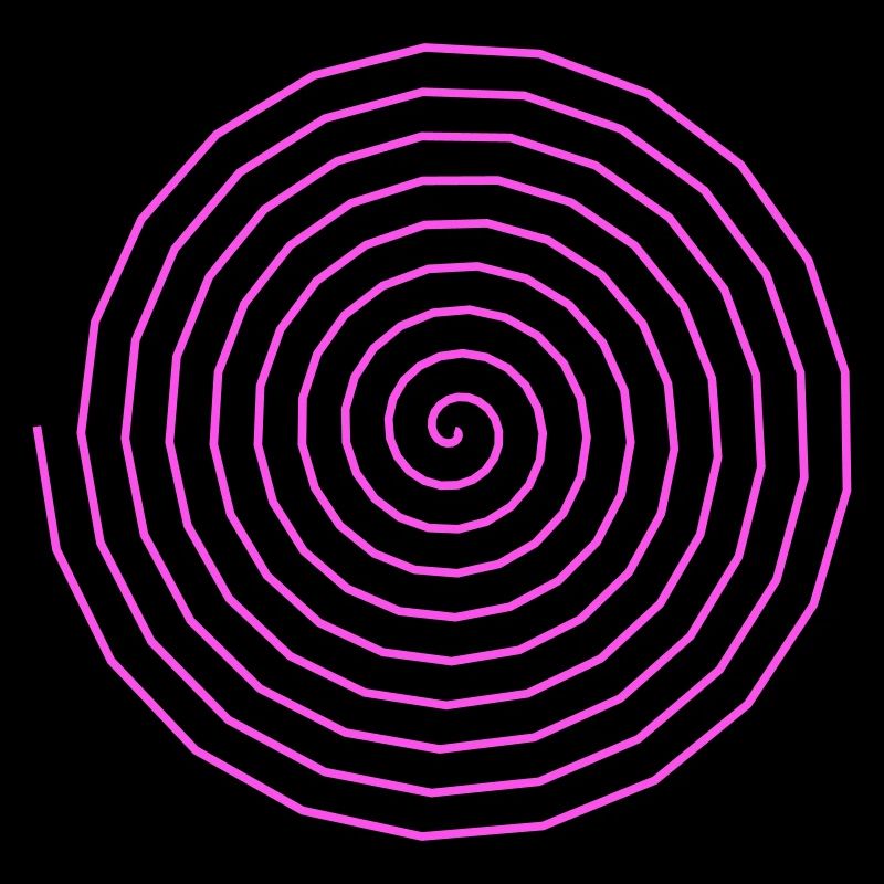 Conception en spirale colorée pour le style psychédélique