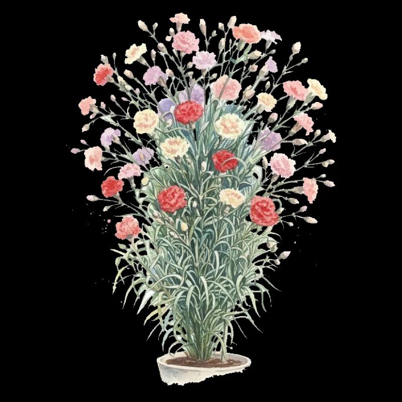 Romantic carnation bouquet