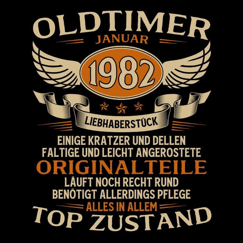 44. Geburtstag Geschenk Oldtimer Januar 1982
