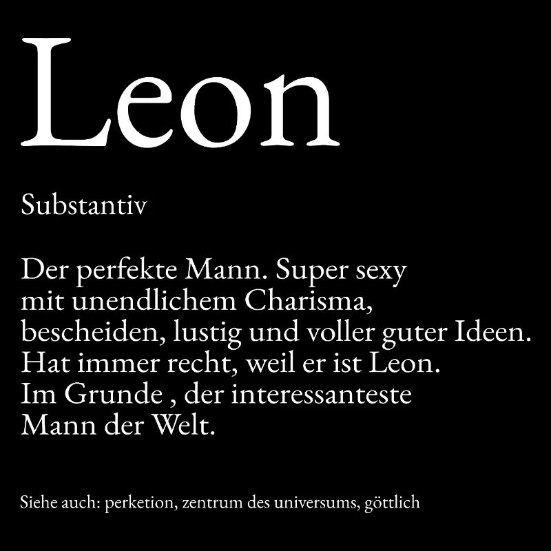 Explication du dictionnaire Leon Prénom Lukas