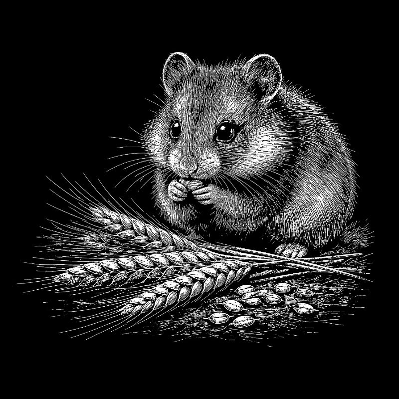 Des hamsters dans le feuillage