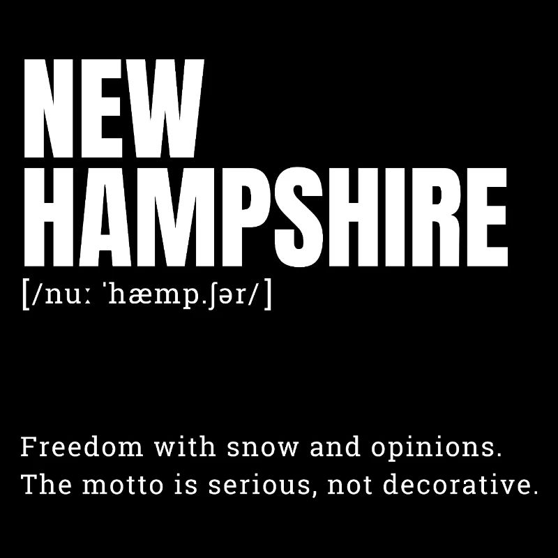 New Hampshire Snow Text